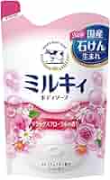 牛乳石鹸ミルキィボディソープ つめかえ用フローラルソープの香り400ml 32個 牛乳石鹸ミルキィボディソープ つめかえ用フローラルソープの
